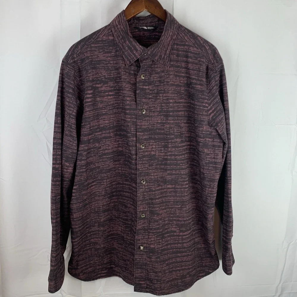 The‎ North Face Men Shirt Long Sleeve Button Up Polyester Cotton XL